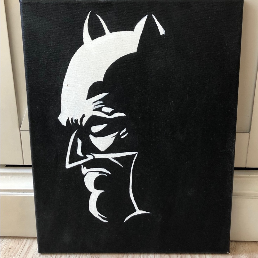 Batman and joker canvas painting